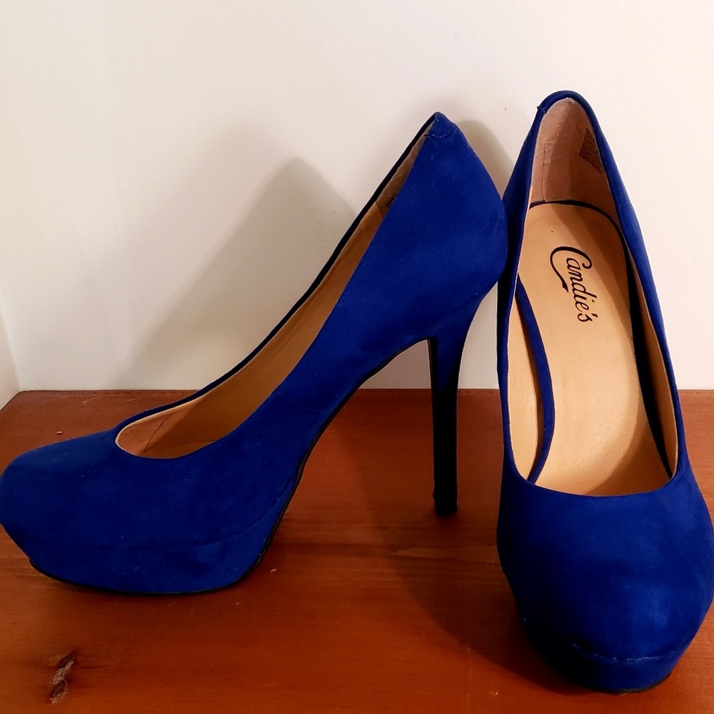 Candies Royal Blue Size 9 Women's Heels